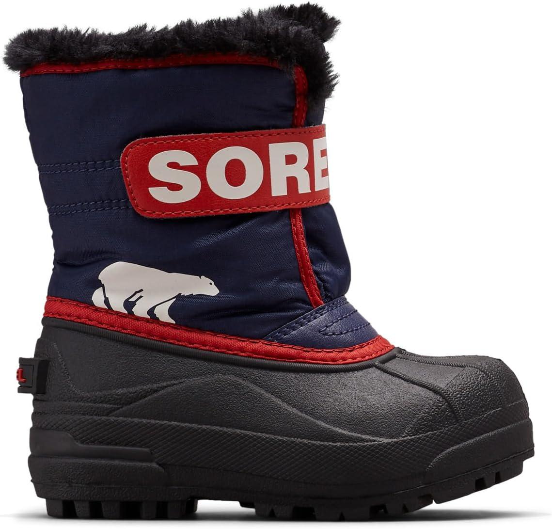 imageSOREL Youth Snow Commander Snow Boots for KidsNocturnal Sail Red