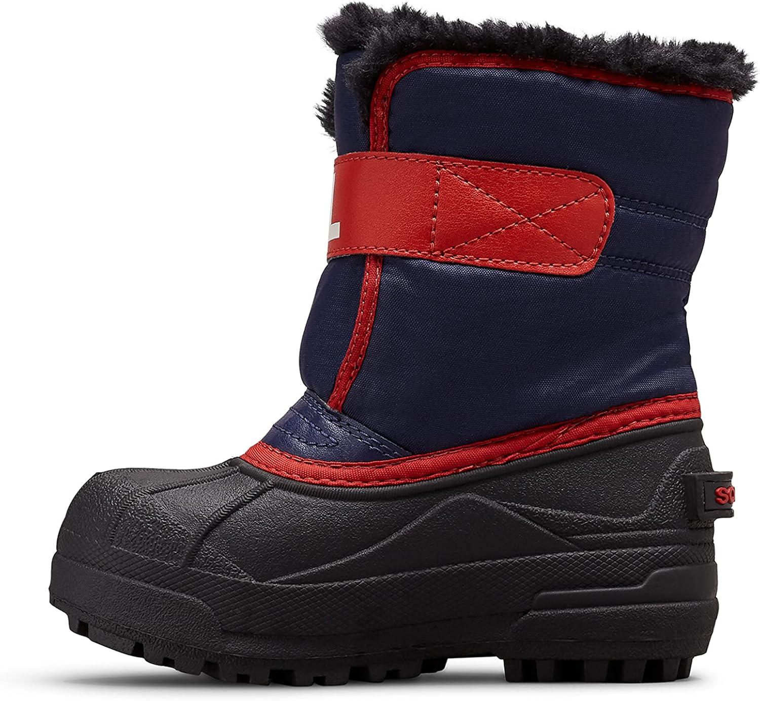 imageSOREL Youth Snow Commander Snow Boots for KidsNocturnal Sail Red