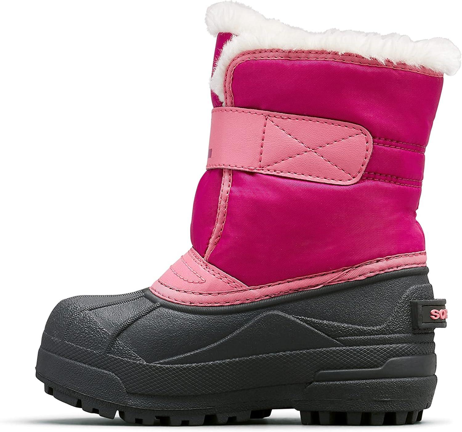 imageSOREL Youth Snow Commander Snow Boots for KidsTropic Pink Deep Blush