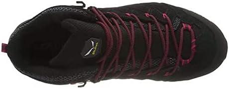 imageSalewa Mens Alp Mate Mid Waterproof Trekking ampamp Hiking BootBlack OutVirtual Pink