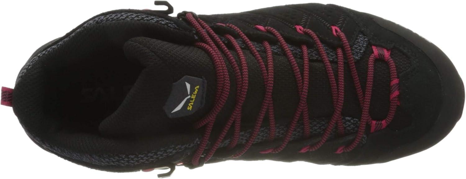 imageSalewa Mens Alp Mate Mid Waterproof Trekking ampamp Hiking BootBlack OutVirtual Pink