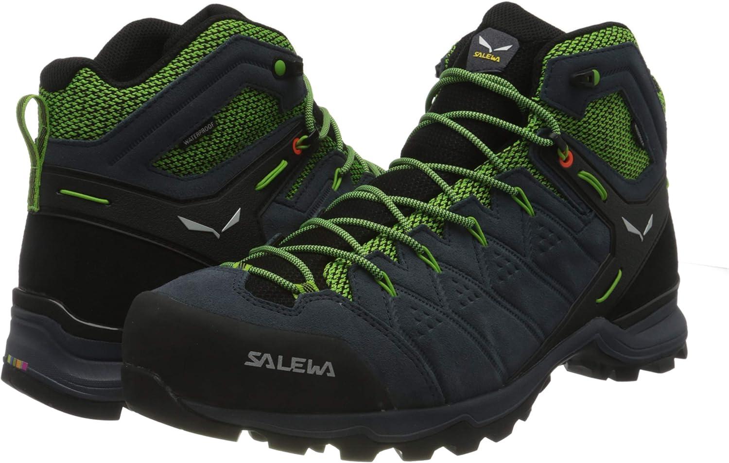 imageSalewa Mens Alp Mate Mid Waterproof Trekking ampamp Hiking BootOmbre BluePale Frog