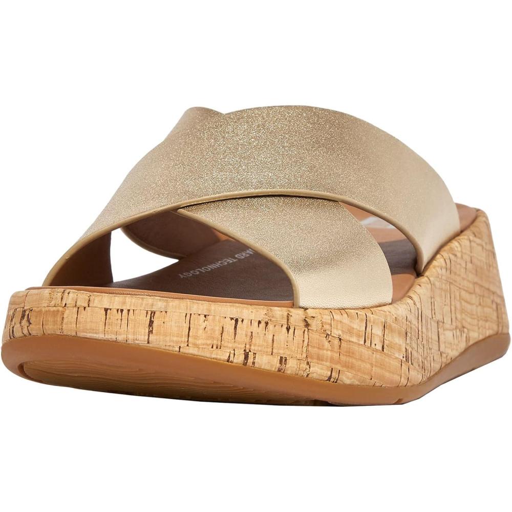 imageFitflop Womens Glides Flat SandalPlatino