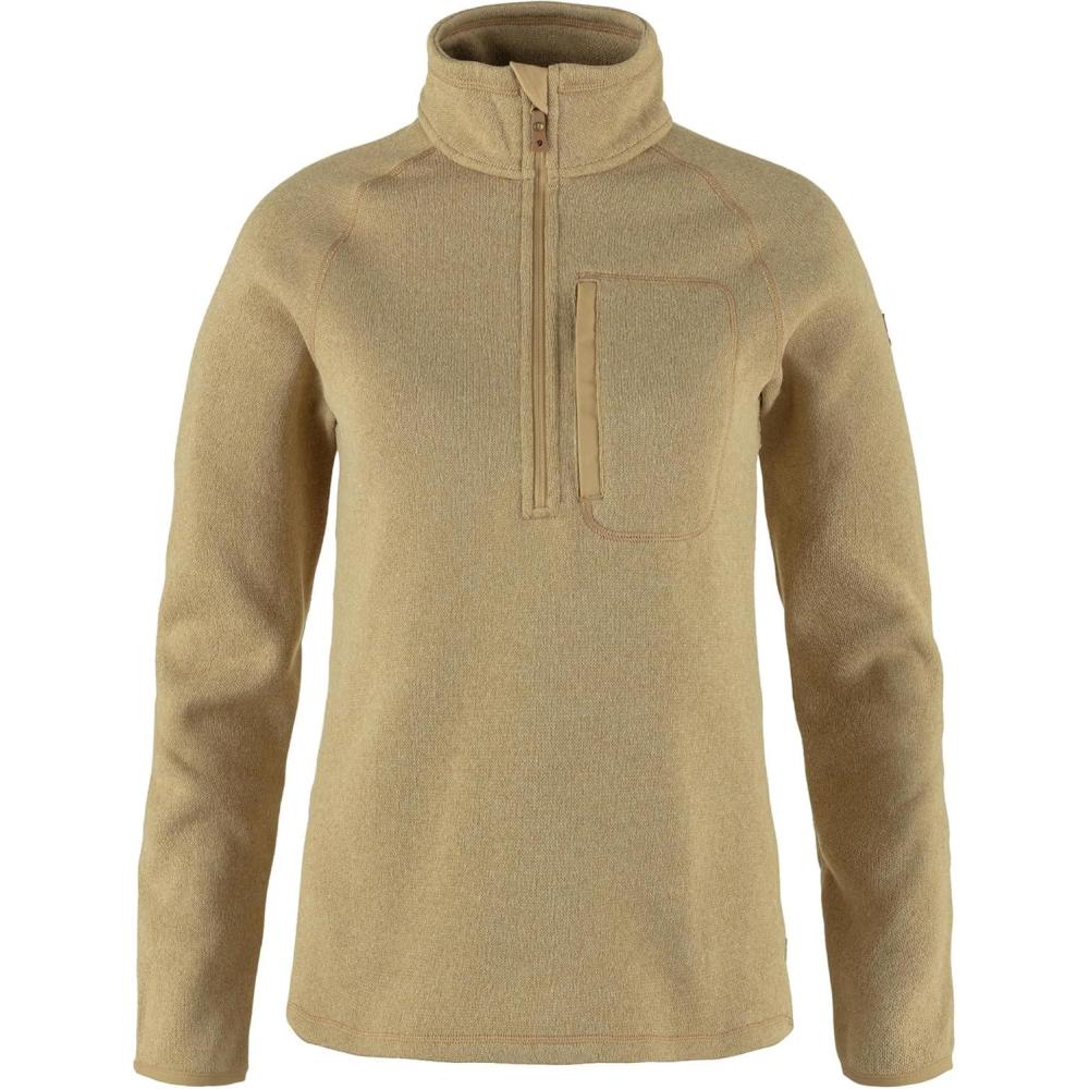 imageFjllrven Womens vik Fleece 12 ZipDune Beige