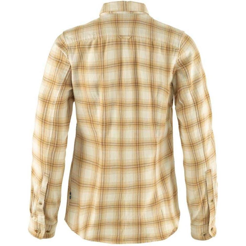 imageFjllrven vik Flannel ShirtChalk WhiteDune Beige