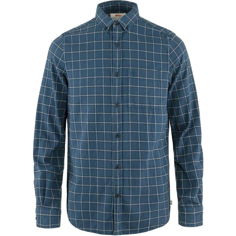 imageFjllrven vik Flannel ShirtIndigo BlueFlint Grey