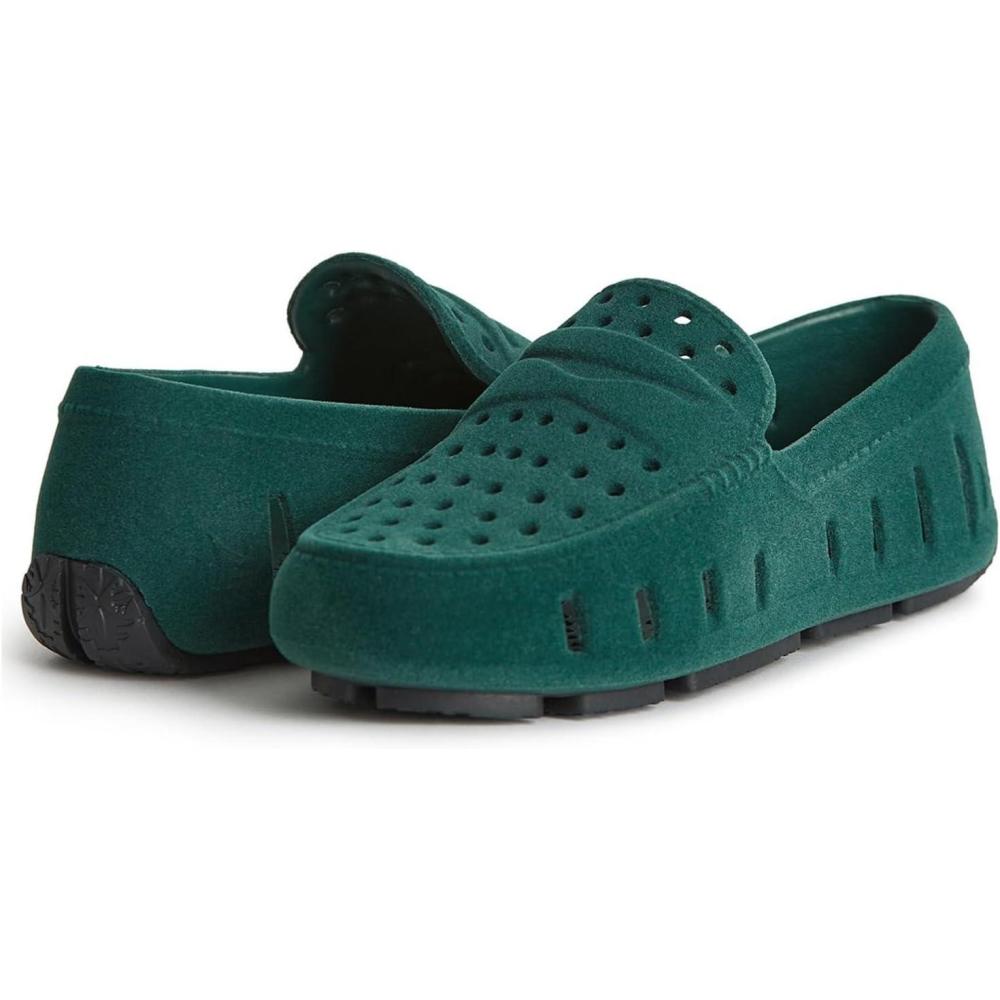 imageFloafers UnisexChild Prodigy Driver Faux Suede ToddlerLittle Big Kid LoaferEmerald Vegan Suede