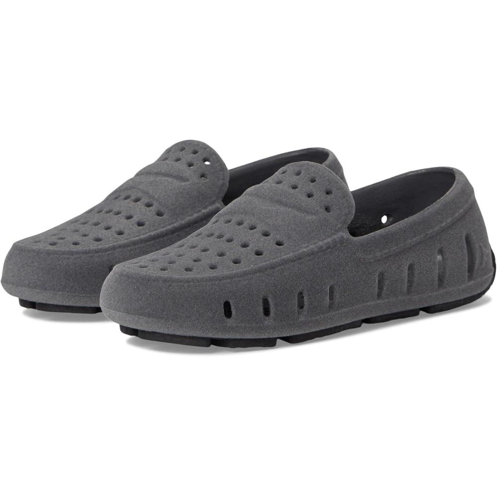 imageFloafers UnisexChild Prodigy Driver Faux Suede ToddlerLittle Big Kid LoaferSlate Grey SuedeBlack 1