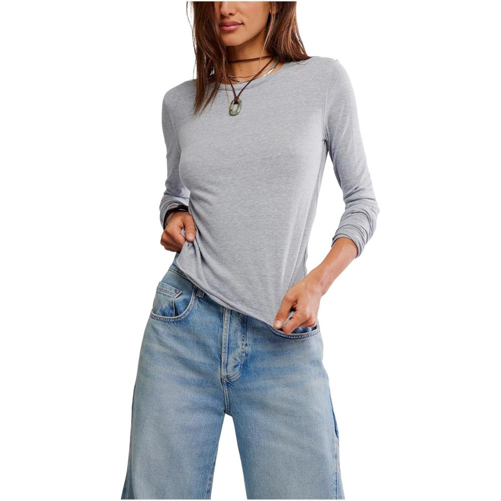 imageFree People Womens Nova Tee Long SleeveGreyhound