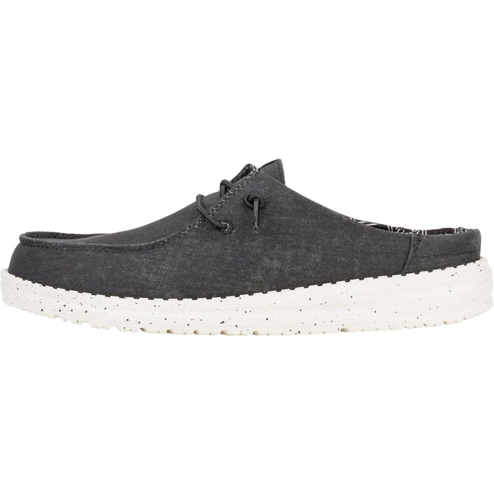 imageHEYDUDE Womens Wendy Slip Mule  Lightweight Womens SlipOn Shoes  Comfortable ampamp Casual Everyday FootwearBlack