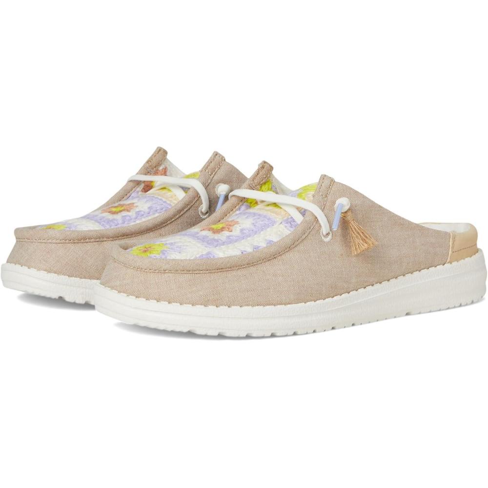 imageHEYDUDE Womens Wendy Slip Mule  Lightweight Womens SlipOn Shoes  Comfortable ampamp Casual Everyday FootwearWood AshMulti