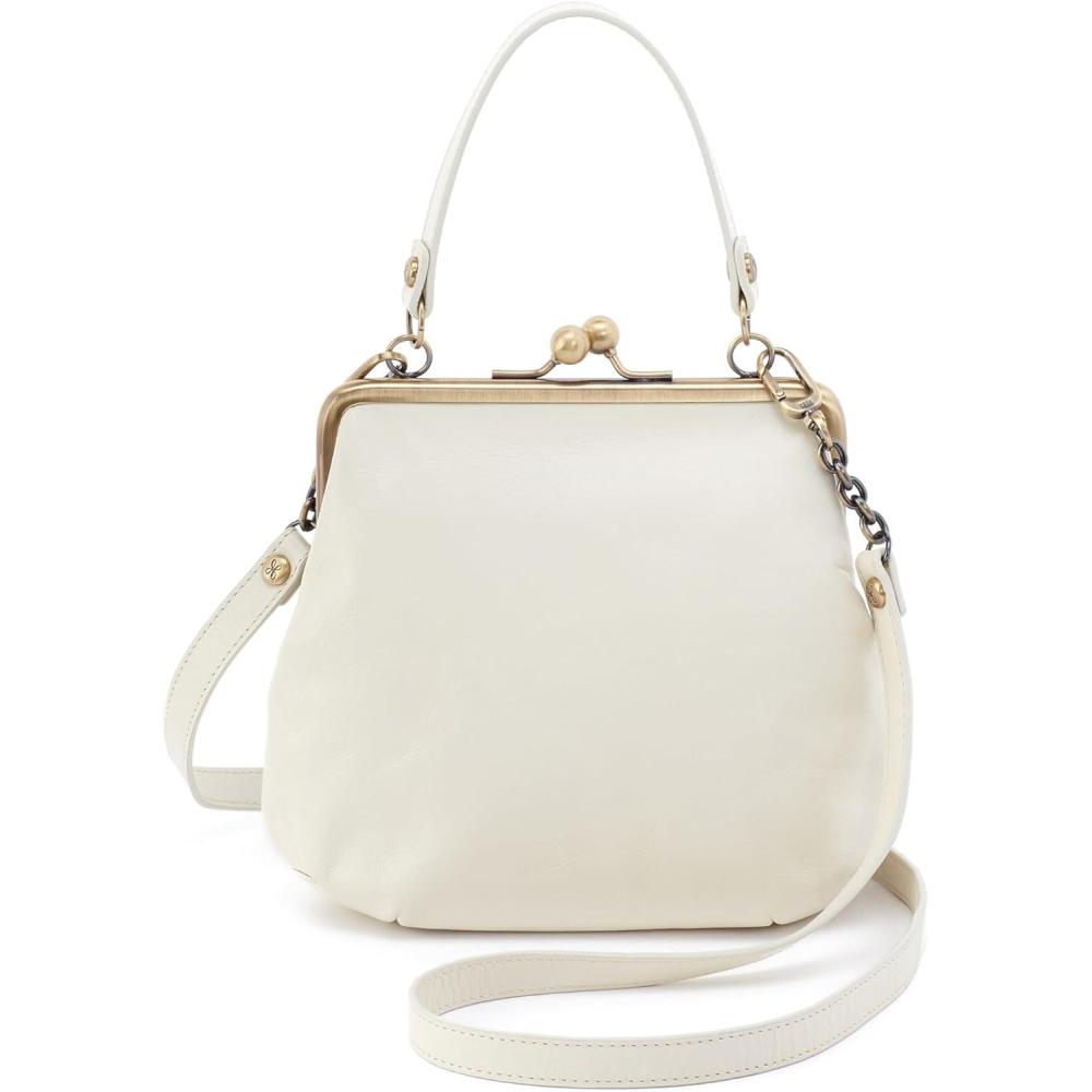 imageHOBO Alba Leather Crossbody Bag for Women with Vintage DesignLatte