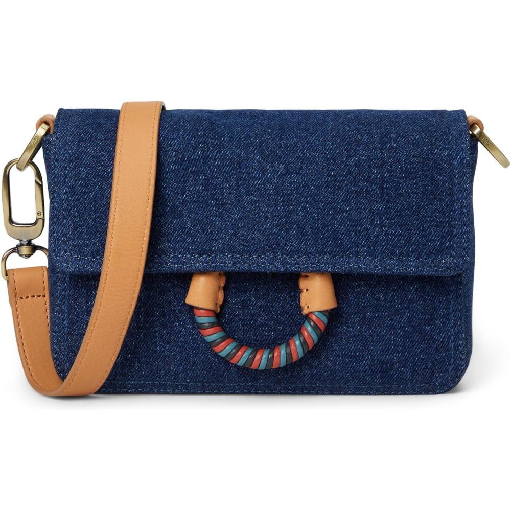 imageHOBO Sheila Swift Crossbody Bags for Women Credit Card Slots Zippered Pocket Adjustable Strapy Dark Denim One Size One Size