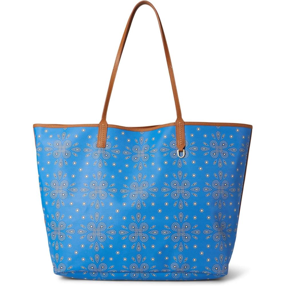 imageHOBO Womens All That Tote Large Blue Journey Bandana One Size