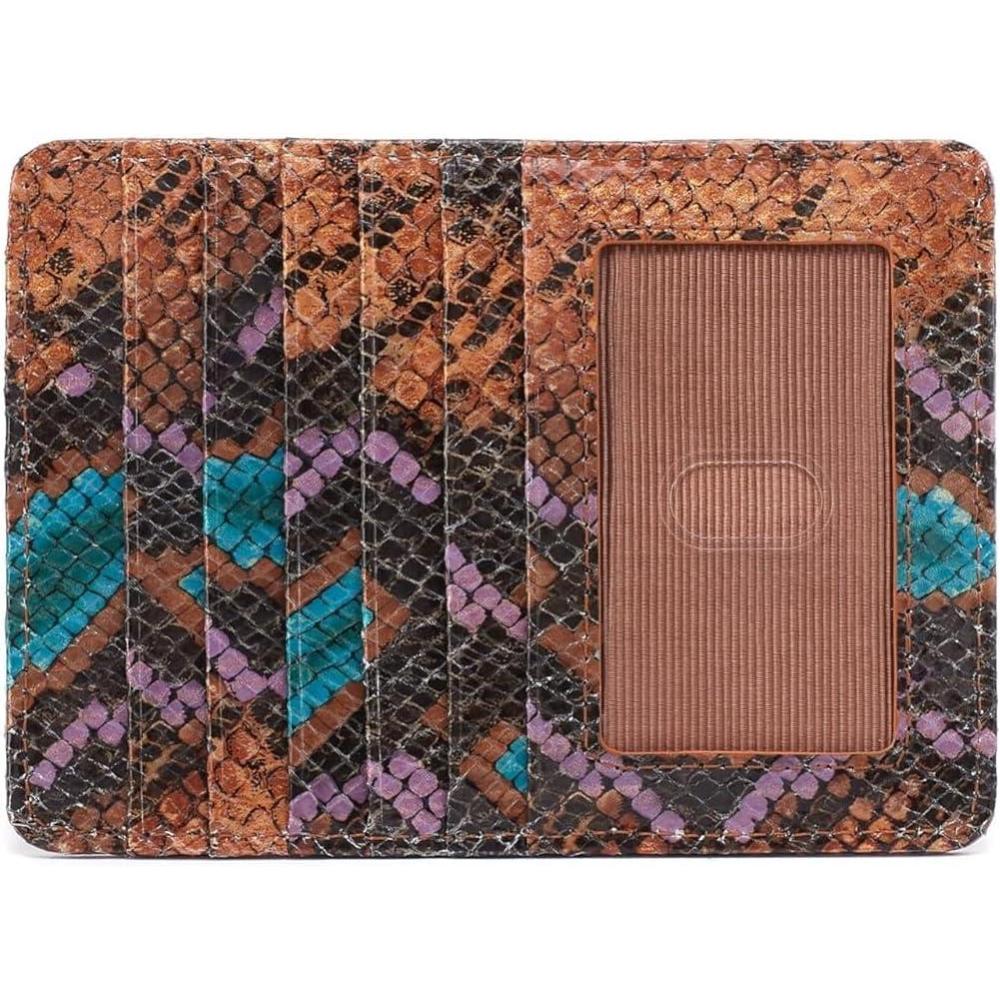 imageHOBO Womens Euro Slide Credit Card CaseVivid Snake Print