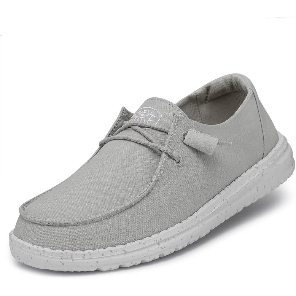imageHey Dude Womens Moccasin Moc Toe ShoesLight Grey