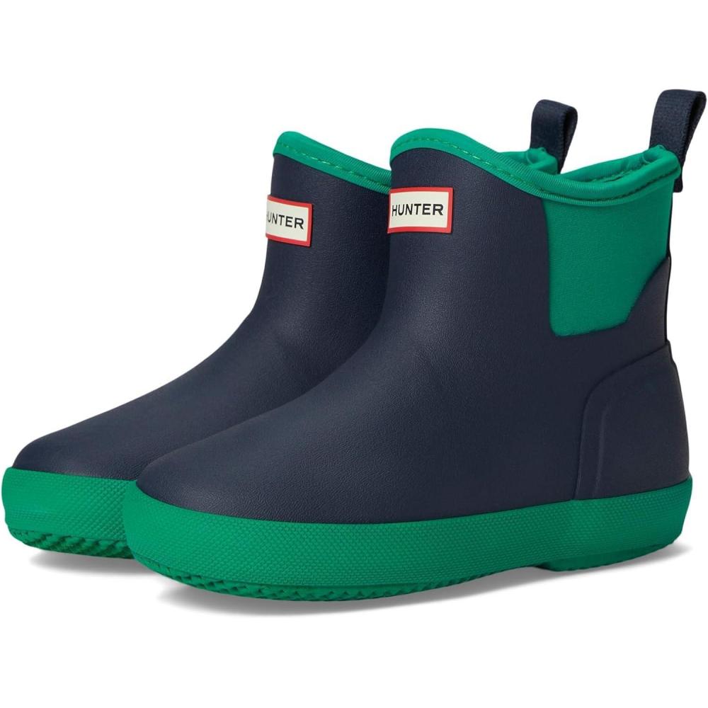 imageHunter UnisexChild Finley ToddlerLittle Kid Rain BootDark Blue Dino Multi