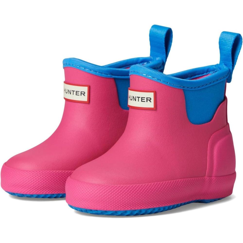 imageHunter UnisexChild FinleyToddlerLittle Kid Rain BootMedium PinkMedium Blue