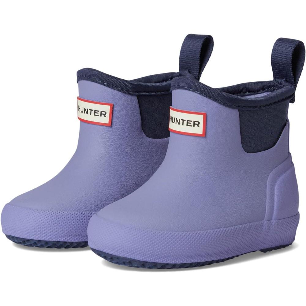 imageHunter UnisexChild FinleyToddlerLittle Kid Rain BootMedium PurpleDark Blue