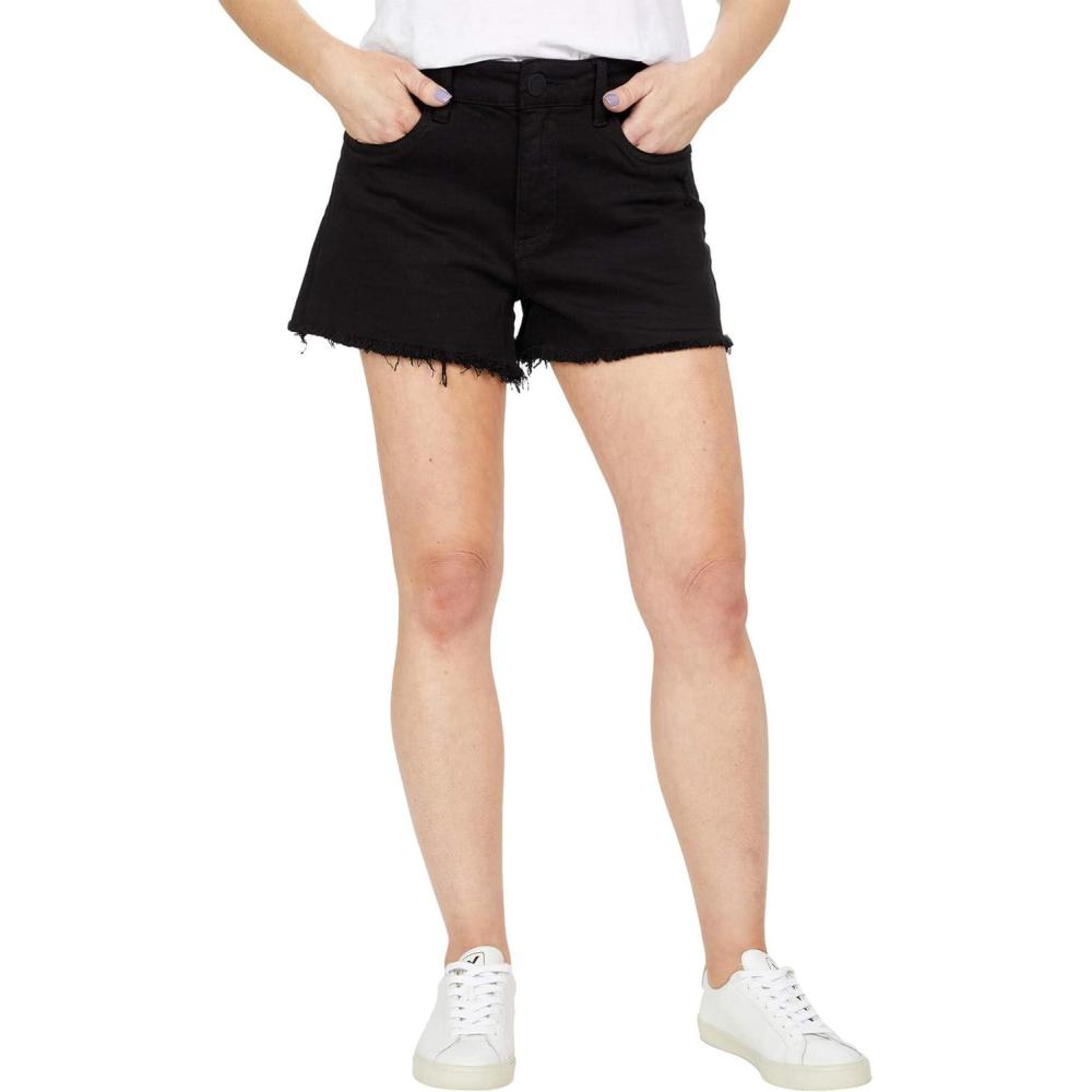 imageKUT from the Kloth Jane HighRise Jean Shorts  Shorts for Women  HighRise  Cotton Fabric  Frayed HemBlack