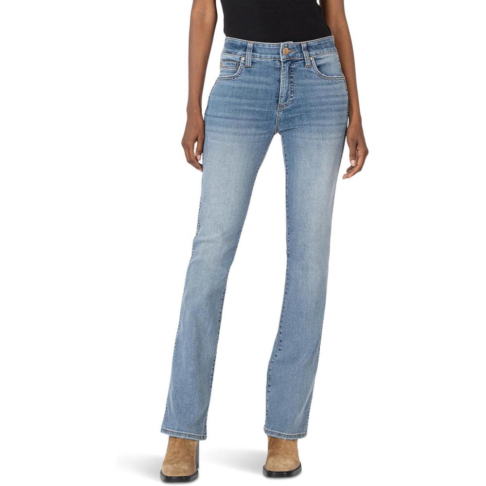 imageKUT from the Kloth Womens Ana HighRise Fab Ab FlareBaby Dn All OverHarmonious