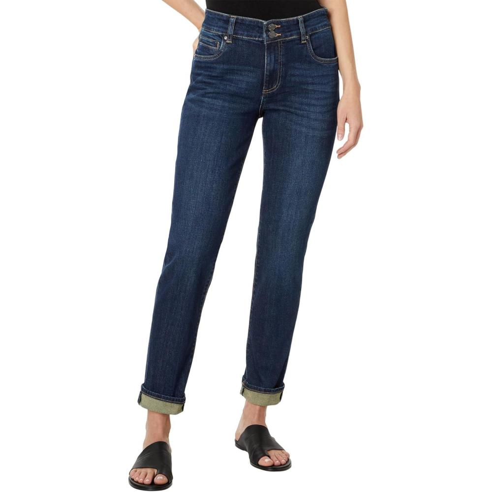 imageKUT from the Kloth Womens Catherine Boyfriend High Rise Double ButtonRoyal