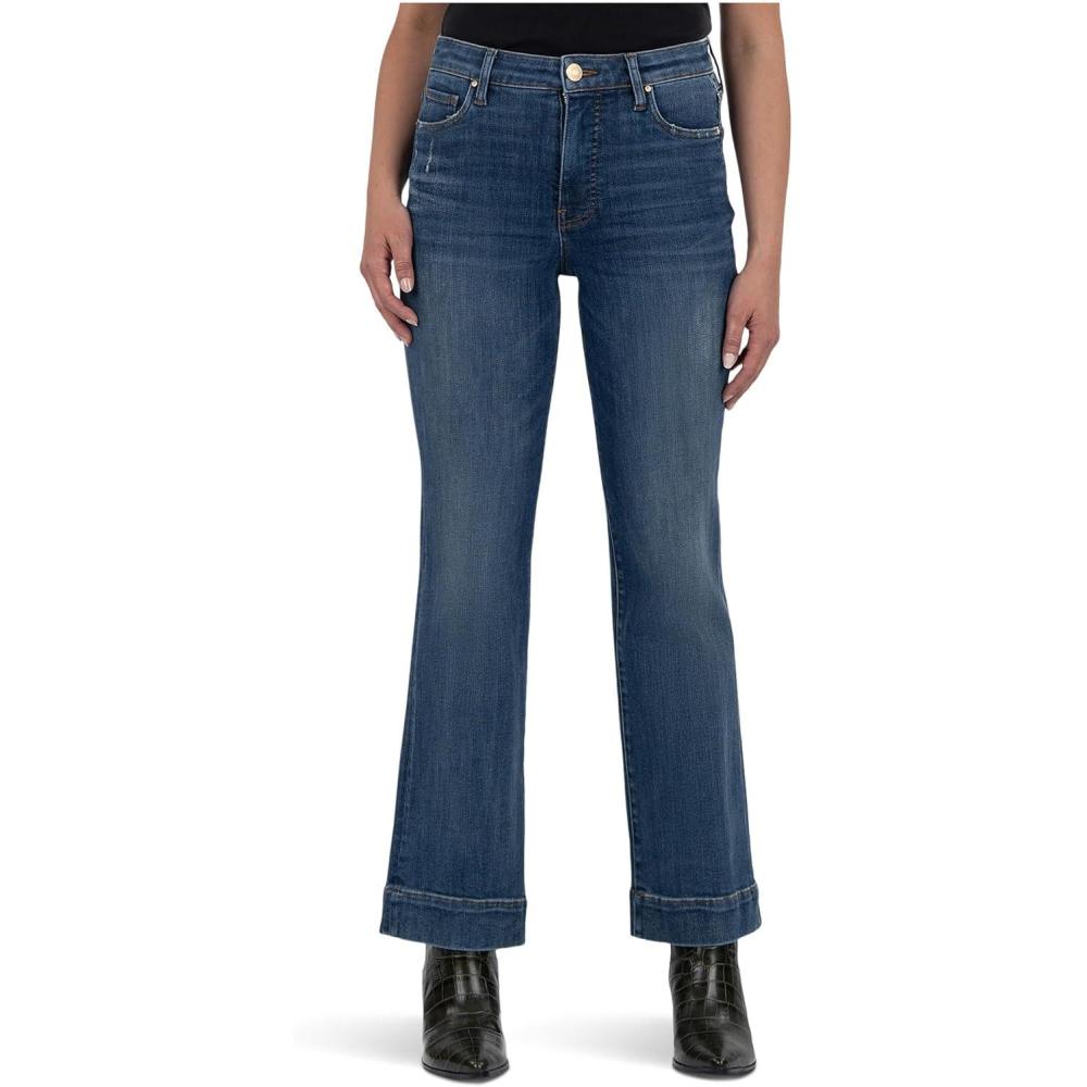 imageKUT from the Kloth Womens Kelsey High Rise Fab Ab Ankle Flare with Wide HemVibrant