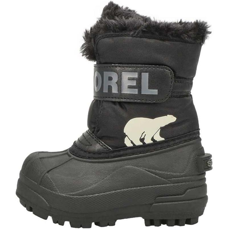 imageSOREL Youth Snow Commander Snow Boots for KidsBlack Charcoal