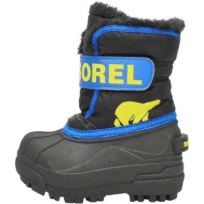 imageSOREL Youth Snow Commander Snow Boots for KidsBlack Super Blue