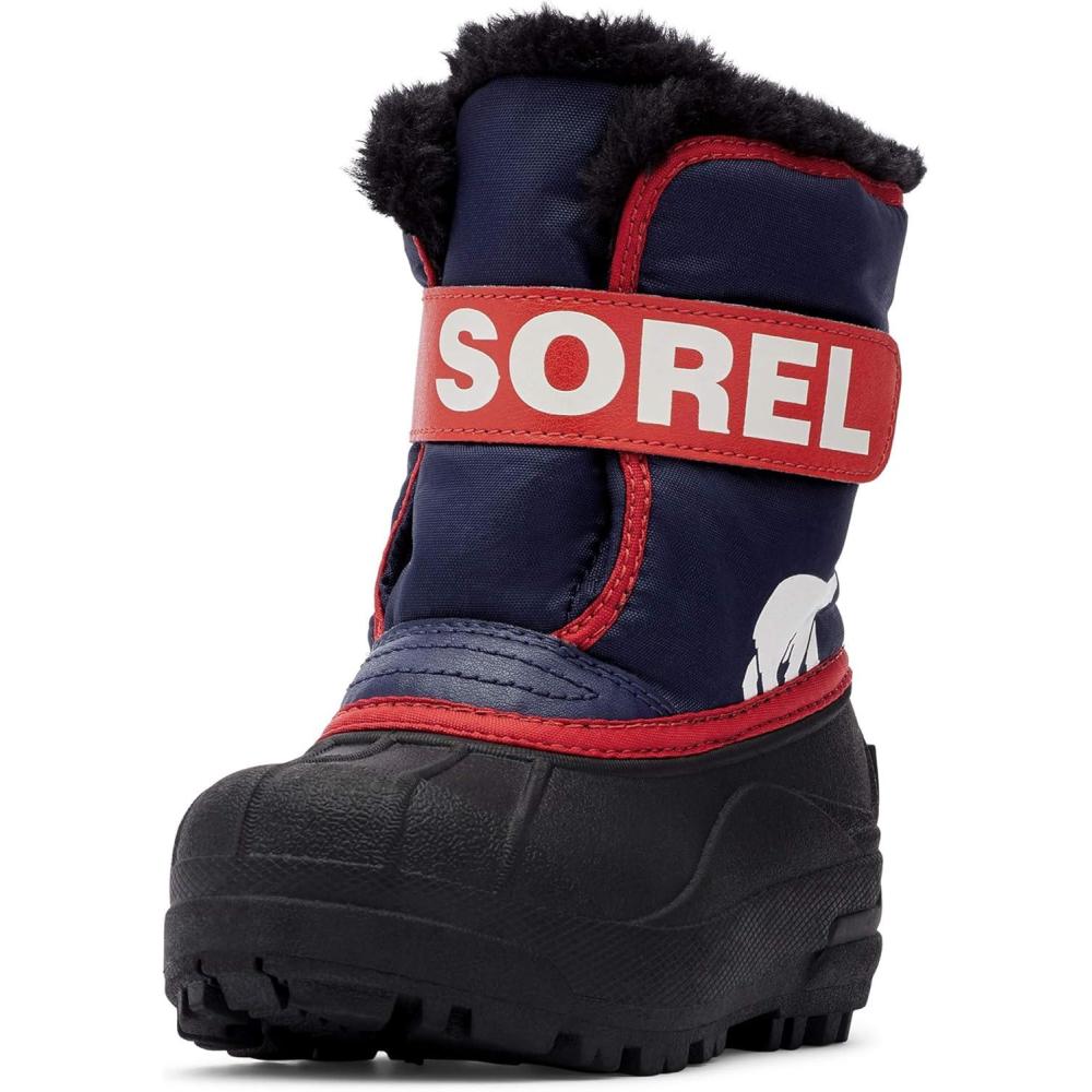 imageSOREL Youth Snow Commander Snow Boots for KidsNocturnal Sail Red
