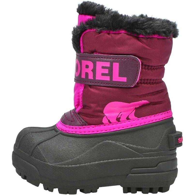 imageSOREL Youth Snow Commander Snow Boots for KidsPurple Dahlia Groovy Pink