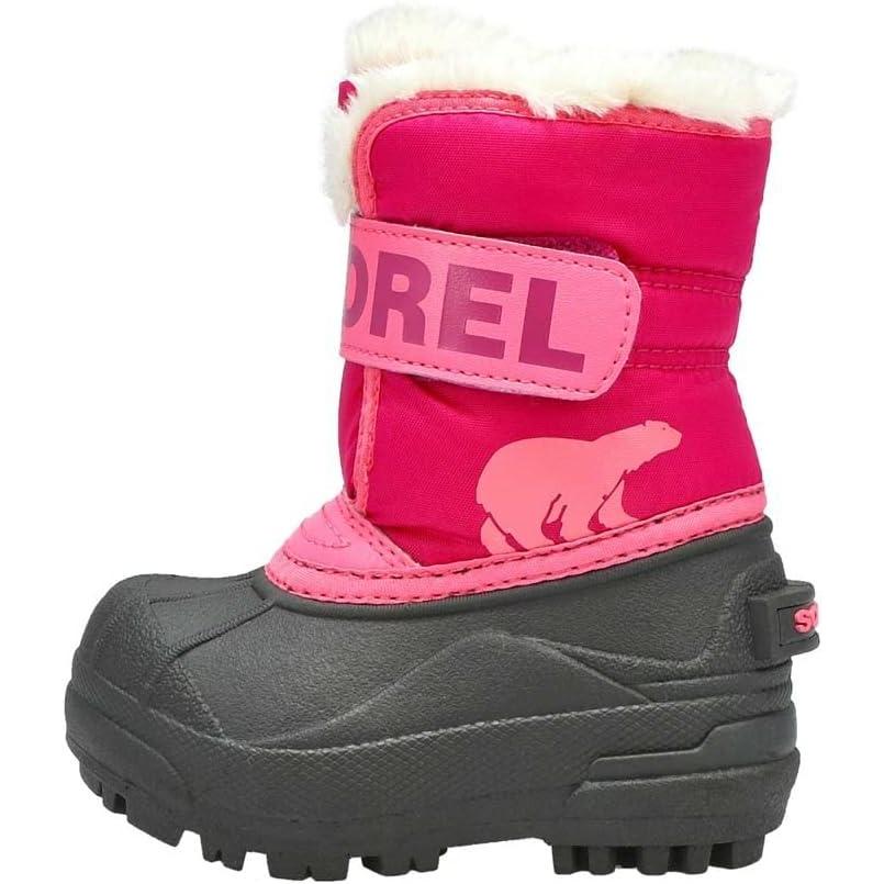 imageSOREL Youth Snow Commander Snow Boots for KidsTropic Pink Deep Blush