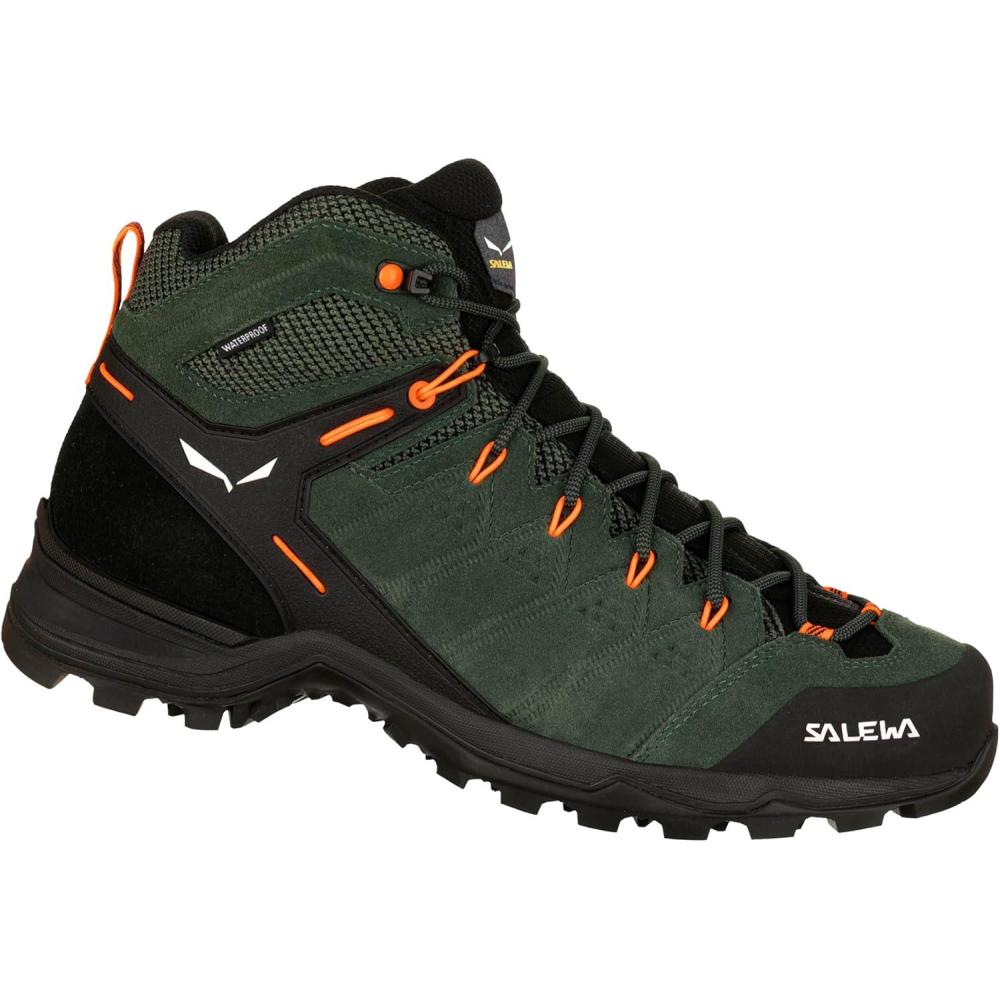 imageSalewa Mens Alp Mate Mid Waterproof Trekking ampamp Hiking BootThymeBlack