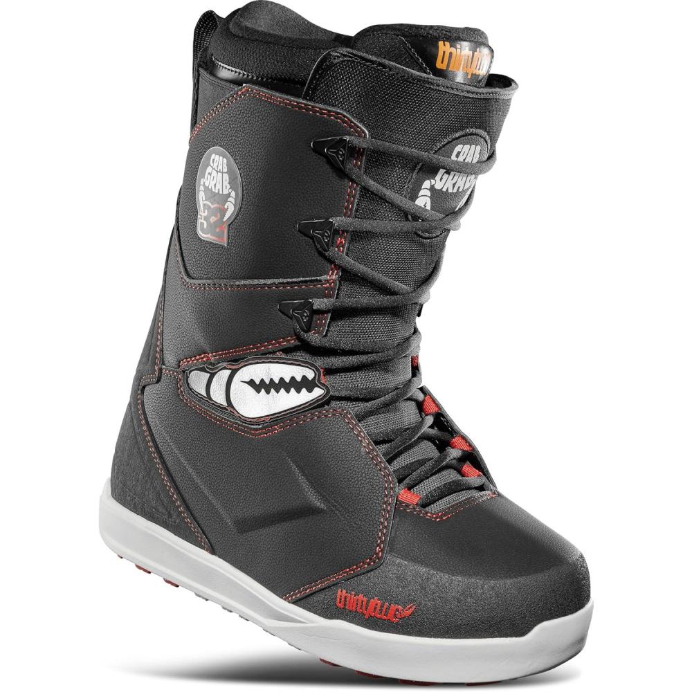 imageThirtytwo Mens Lashed Snowboard BootsBlackWhiteRed Crab Grab
