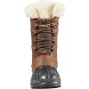 Baffin Women’s MAPLE LEAF Tall Waterproof Insulated Lightweight Leather Lace-Up Arctic-Rated Cold Weather Winter Snow Boots(Brown)