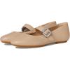FitFlop Women’s Delicato Crystal-Buckle Leather Mary Janes Ballet Flat(Classic Beige)