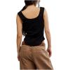 Free People Women’s Care Bryson Henley Tank(Black)