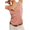 Free People Women’s Care Bryson Henley Tank(Tawny Birch)