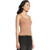 Free People Women’s Clean Lines Racerback(Chocolate Malt)