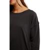 Free People Women’s Nina Tee Long Sleeve(Black)