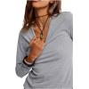 Free People Womens Nova Tee Long Sleeve(Greyhound)