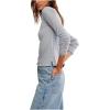 Free People Womens Nova Tee Long Sleeve(Greyhound)
