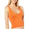 Free People Women’s Seamless V-Neck Cami(Honey Eyed)