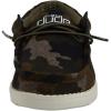 HEYDUDE Wally Toddler Washed Canvas | Boy’s Loafers | Boy’s Slip On Shoes | Comfortable & Light Weight(Linen Camo)