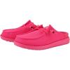 HEYDUDE Women’s Wendy Slip Mule | Lightweight Women’s Slip-On Shoes | Comfortable & Casual Everyday Footwear(Electric Pink)