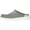 HEYDUDE Women’s Wendy Slip Mule | Lightweight Women’s Slip-On Shoes | Comfortable & Casual Everyday Footwear(Metallic Sparkle/Charcoal)