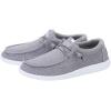 Hey Dude Men’s Wally Funk Mono | Men’s Shoes | Men Slip-on Loafers | Comfortable & Light-Weight(Grey White)