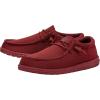 Hey Dude Men’s Wally Funk Mono | Men’s Shoes | Men Slip-on Loafers | Comfortable & Light-Weight(Red)
