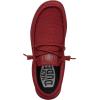 Hey Dude Men’s Wally Funk Mono | Men’s Shoes | Men Slip-on Loafers | Comfortable & Light-Weight(Red)
