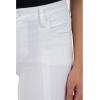 KUT from the Kloth Women’s Amy Crop Straight Leg Roll Up Fray Princess Seam(Optic White)